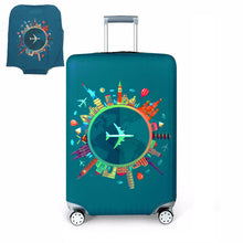 Load image into Gallery viewer, TRIPNUO Thicker Blue City Luggage Cover Travel Suitcase Protective Cover for Trunk Case Apply to 19&#39;&#39;-32&#39;&#39; Suitcase Cover